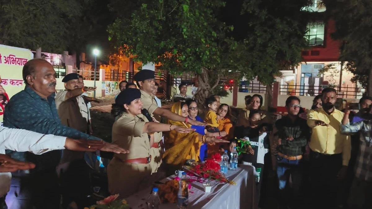 नजूल कॉलोनी में गूंजा नशामुक्ति का संदेश, एसपी हितिका वासल ने दिलाया जनसंकल्प