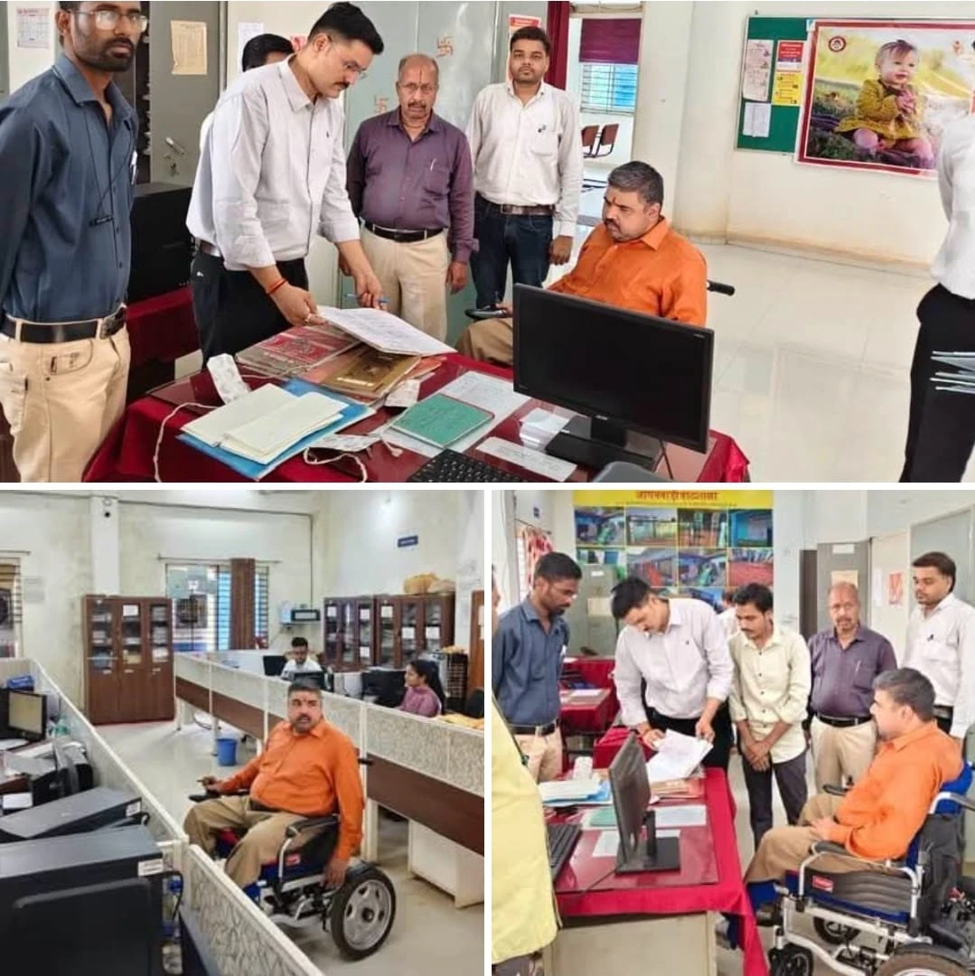 संयुक्त कलेक्टर का औचक निरीक्षण: रजिस्टर देखते ही कर्मचारियों में मची खलबली, अनुपस्थितों को नोटिस