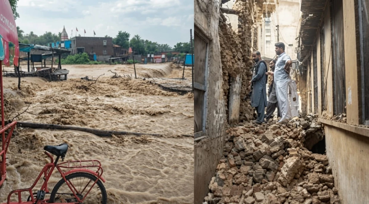पहाड़ों में बारिश बनी आफत: कुलगाम में बादल फटने से बाढ़, कई घरों में मलबा; कई जिलों में स्कूल बंद