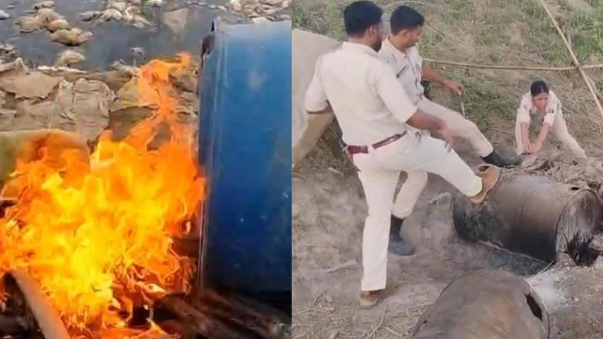 शराबबंदी वाले बिहार में अवैध शराब का बड़ा नेटवर्क बेनकाब: समस्तीपुर में 60 से अधिक भट्ठियां ध्वस्त, पांच घंटे चला अभियान