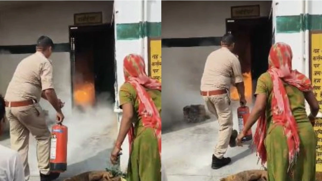 स्कूल की रसोई में सिलिंडर में लगी आग, 20 बच्चों को सुरक्षित निकाला; पुलिस की सूझबूझ से टला बड़ा हादसा