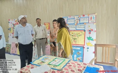 सीडीओ के औचक निरीक्षण में खुली स्कूल और आंगनबाड़ी की पोल, जिम्मेदारों पर गिरी गाज
