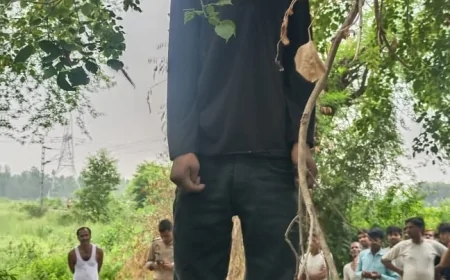 कछौना में पेड़ से लटका मिला आपराधिक प्रवृत्ति के युवक का शव, सनसनी