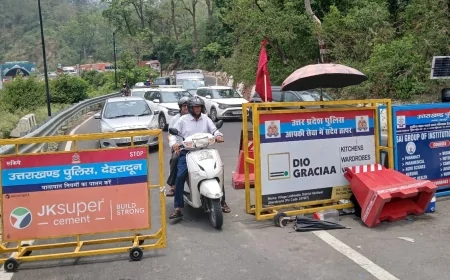 देहरादून-दिल्ली एक्सप्रेसवे पर चट्टानों का खतरा बरकरार, तीन हटीं, तीन पर काम जारी; एक सप्ताह रहेगा रूट डायवर्जन