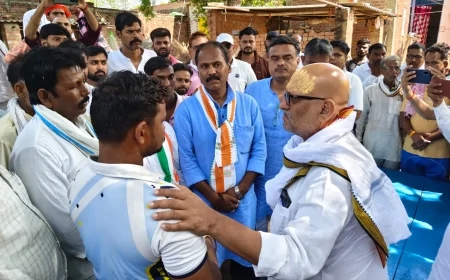 दुष्कर्म-हत्याकांड के पीड़ित परिवार से मिले कांग्रेस प्रदेश अध्यक्ष अजय राय, कानून-व्यवस्था पर सरकार को घेरा