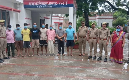 हरदोई में साइबर ठगी पर बड़ी चोट, कई थानों की संयुक्त कार्रवाई में 25 गिरफ्तार