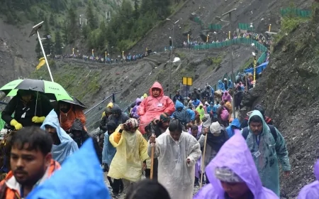 हर-हर महादेव के जयकारों के साथ अमरनाथ यात्रा का नौवां जत्था रवाना, 8,796 श्रद्धालु हुए रवाना