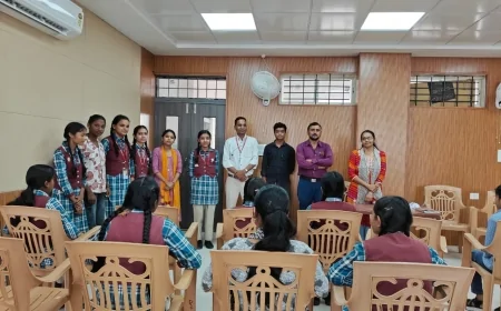 सांदीपनि मॉडल स्कूल में छात्र परिषद का गठन, खुशी सावले बनीं अध्यक्ष
