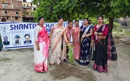 'एक पेड़ मां के नाम' अभियान के तहत शांता फाउंडेशन ने गोपी घाट पर किया पौधारोपण