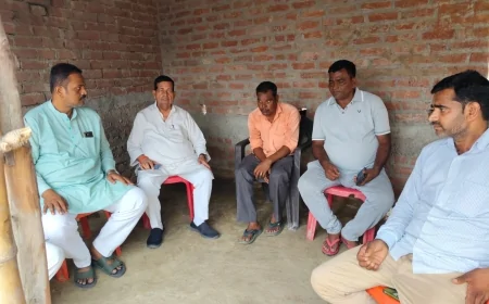 नहर हादसे की पीड़ित बच्ची के परिवार से मिले विधायक, दैवीय आपदा राहत दिलाने का दिया भरोसा