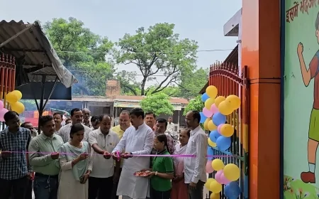 कछौना को मिला मॉडल स्कूल, मिशन सात्विक के तहत संविलियन विद्यालय का हुआ कायाकल्प, नगर अध्यक्ष ने किया उद्घाटन