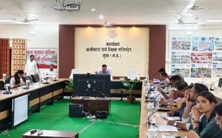 निर्माण कार्यों की समीक्षा बैठक में कलेक्टर के निर्देश, समय-सीमा में पूर्ण हों विकास कार्य, गुणवत्ता से नहीं होगा समझौता
