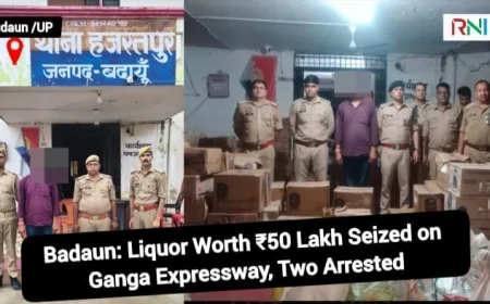 Badaun: Liquor Worth ₹50 Lakh Seized on Ganga Expressway, Two Arrested