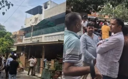 दिल्ली के लोधी कॉलोनी में भीषण आग, मां और दो बेटियों की दर्दनाक मौत