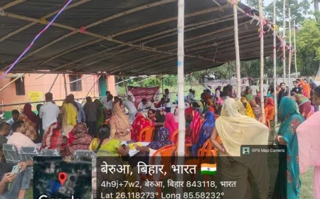 गायघाट में जन सहयोग शिविर का आयोजन