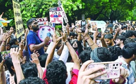पैलेट गन के आरोपों पर विवाद गहराया, प्रदर्शनकारियों के दावों और पुलिस के बयान में विरोधाभास