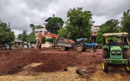 20 लाख लीटर क्षमता की पानी टंकी का निर्माण शुरू, सैकड़ों लोगों को नोटिस; पुराना रास्ता बंद