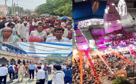 गोवर्धन में उमड़ा आस्था का सैलाब, राधे-राधे के जयघोष से गूंजा परिक्रमा मार्ग