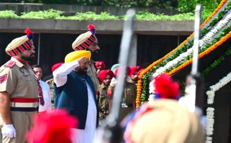 कारगिल विजय दिवस पर सीएम भगवंत मान ने शहीदों को दी श्रद्धांजलि, पूर्व एयर चीफ मार्शल भी रहे मौजूद