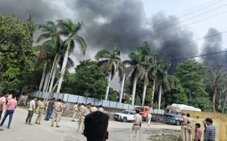कार्बन फैक्ट्री ब्लास्ट के बाद नई लापरवाही का आरोप, बिना सुरक्षा किट सफाई कराते समय मजदूर की बिगड़ी तबीयत