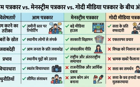 आम पत्रकार और 'गोदी पत्रकार' में फर्क समझना होगा, बिना तथ्यों के चरित्र हनन लोकतंत्र के लिए घातक
