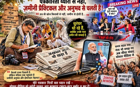 पत्रकारिता की असली पाठशाला ज़मीन है, सिर्फ थ्योरी नहीं: राजेन्द्र सिंह जादौन