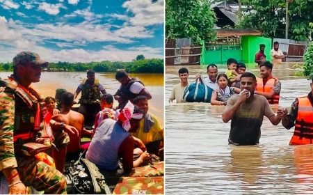 असम बाढ़: मृतकों की संख्या 75 पहुंची, अमित शाह ने हिमंत से की बात; कांग्रेस ने विशेष राहत पैकेज की मांग उठाई