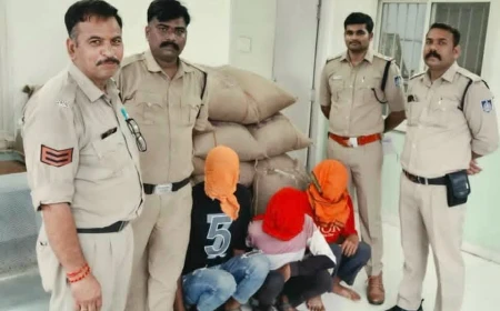 वेयरहाउस से धनिया-सोयाबीन की बोरियां चोरी, पुलिस ने 36 घंटे में तीन आरोपी दबोचे