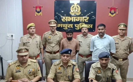 मथुरा में 25 लाख की लूट का खुलासा: चेन्नई निवासी आरोपी गिरफ्तार, पूरी रकम बरामद