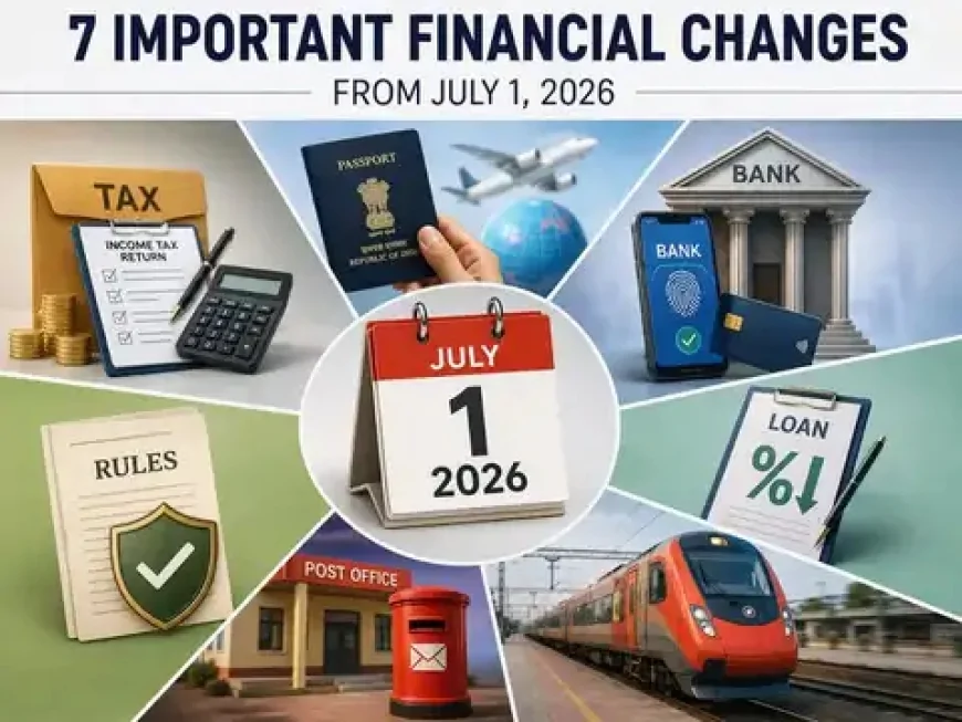 7 Key Financial Changes Effective from July 1, 2026, That Will Impact Indians