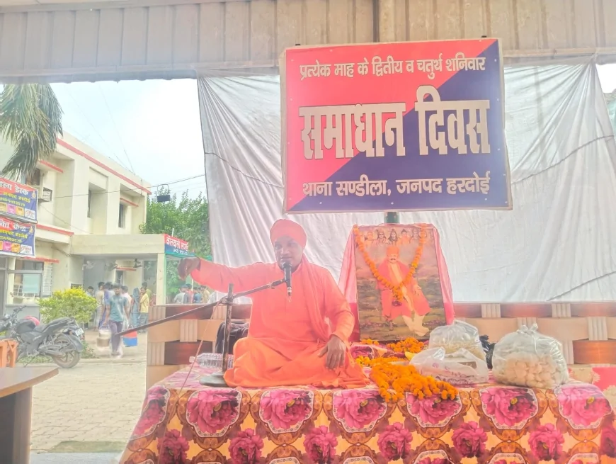 मानव जीवन को सफल बनाने का मार्ग सत्संग:-म. विद्युतानन्द हरदोई