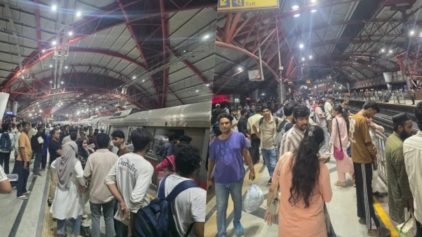 सिग्नलिंग सिस्टम में खराबी से रेड लाइन मेट्रो प्रभावित, करीब एक घंटे तक यात्रियों को उठानी पड़ी परेशानी