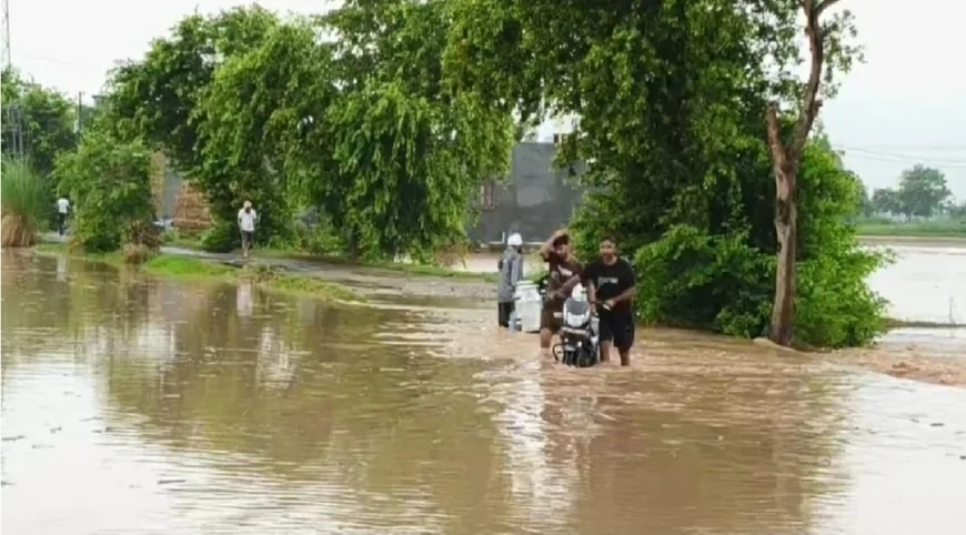 पहाड़ों में बारिश का असर: कुरुक्षेत्र में मारकंडा नदी का जलस्तर बढ़ा, कठवा गांव पर बाढ़ का खतरा