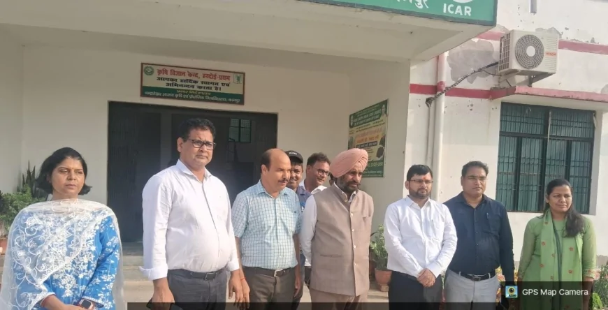 हरदोई में कृषि नवाचार पर जोर, राज्य मंत्री ने किया कृषि विज्ञान केंद्र का निरीक्षण