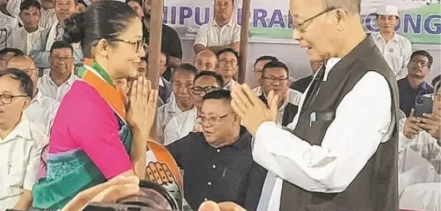पूर्व पुलिस अधिकारी थौनाओजम ब्रिंदा कांग्रेस में शामिल, 2027 मणिपुर विधानसभा चुनाव लड़ने का किया एलान