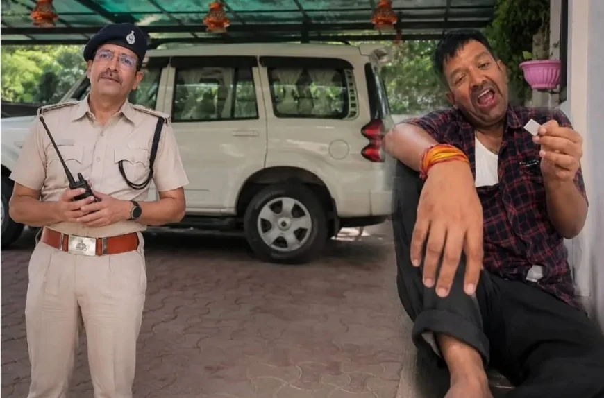 एमपी में नशे की पुड़िया के साथ विदिशा ASP प्रशांत चौबे नशेड़ी बने उनका वीडियो वायरल