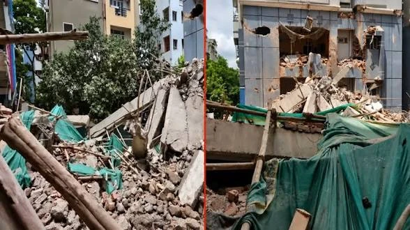 हैदराबाद में निर्माणाधीन सात मंजिला इमारत ढही, दो मजदूरों की मौत; आसपास के फ्लैट भी हुए क्षतिग्रस्त
