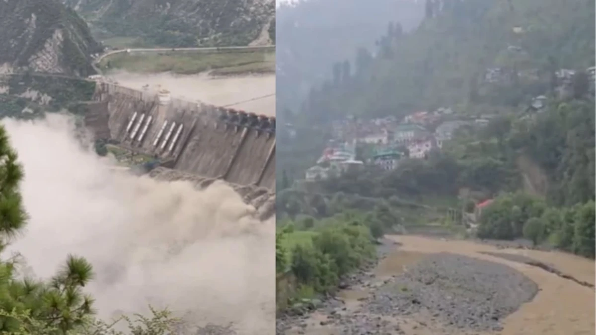जम्मू-कश्मीर में भारी बारिश से बढ़ा नदियों का जलस्तर, रियासी में सलाल बांध के कई गेट खोले