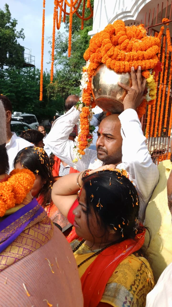 KALASH YATRA REACHED BHOJPUR