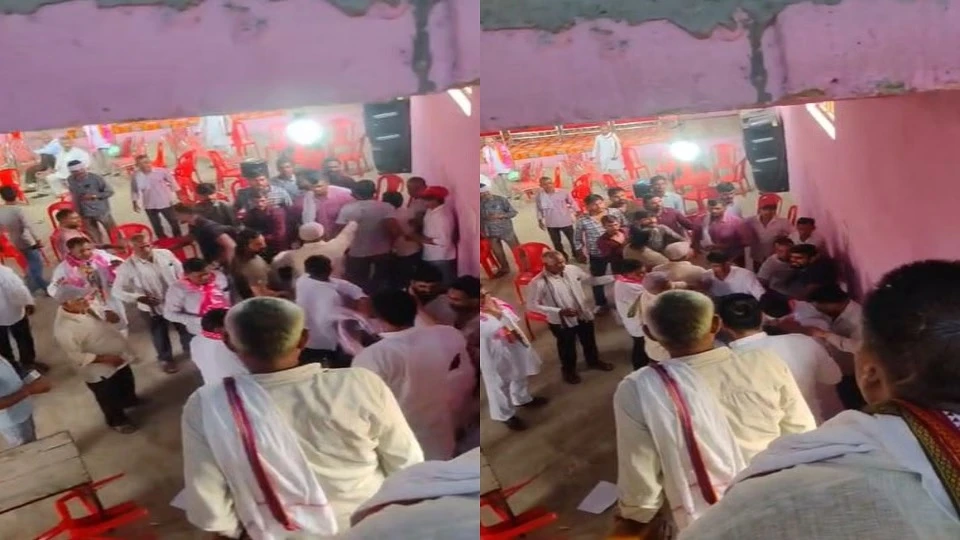 मथुरा में कांग्रेस की बैठक में हंगामा, जिलाध्यक्ष से मारपीट का आरोप; लाठी-डंडे चले, चार पदाधिकारी घायल