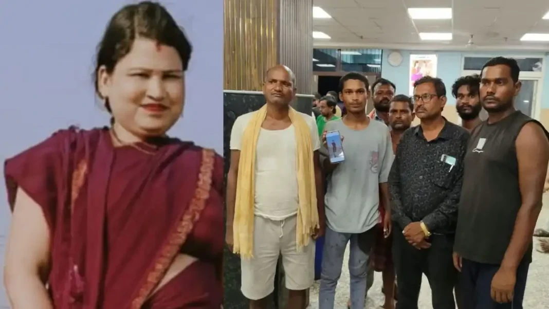 A WOMAN CRUSHED TO DEATH