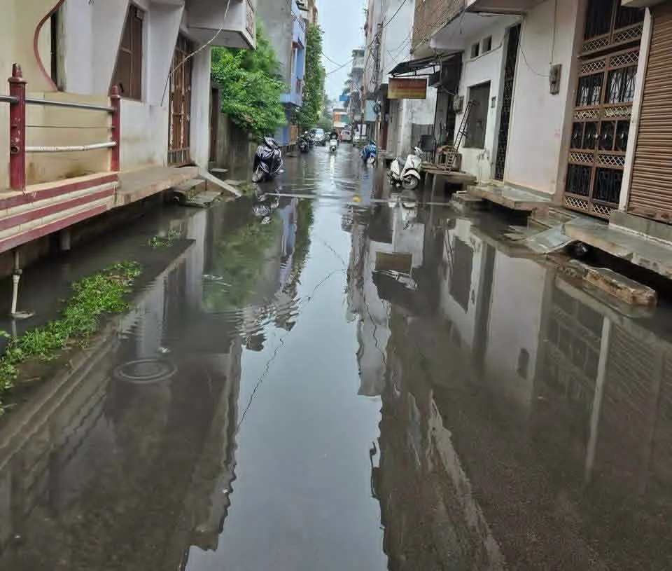 गुना में जलभराव से बेहाल पॉश सोनी कॉलोनी, गंदे पानी और बीमारी के खतरे के बीच नारकीय जीवन जीने को मजबूर रहवासी