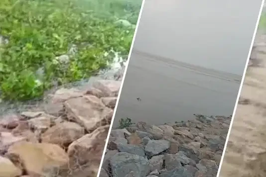 GANGA WATER ENTERS LOW LYING AREAS