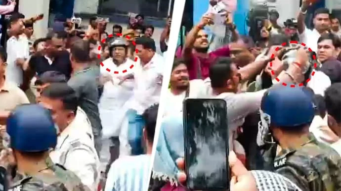 आरजी कर केस: पूर्व टीएमसी विधायक को थाने के बाहर भीड़ ने पीटा, अंडे-कीचड़ भी फेंके