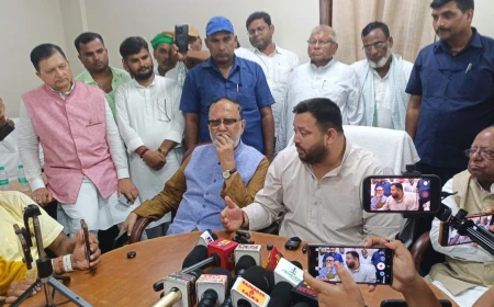 जेल में रोशन यादव की मौत पर सियासत तेज, तेजस्वी यादव ने परिजनों से की मुलाकात; निष्पक्ष जांच और कार्रवाई की मांग