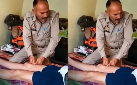 वर्दी में पैर दबाने का वीडियो वायरल, दो होमगार्ड सस्पेंड; विभागीय जांच शुरू