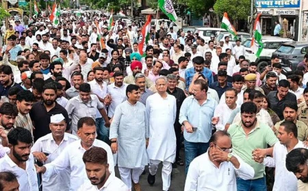 जयपुर में आज कांग्रेस की ‘हिसाब मांगो रैली’, नगर निगम का घेराव; टोंक रोड-अजमेर रोड पर ट्रैफिक डायवर्जन
