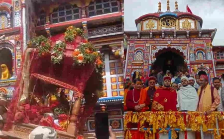 दो दिवसीय नर-नारायण महोत्सव का शुभारंभ, जयकारों के साथ निकली उत्सव डोली यात्रा