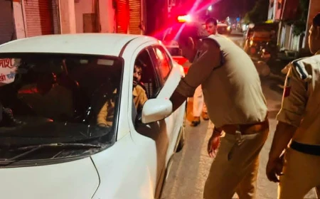 गुना पुलिस की बड़ी कार्रवाई, एक साथ सभी थाना क्षेत्रों में कॉम्बिंग गश्त; 126 वारंटी गिरफ्तार