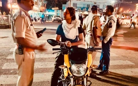 गुना में ट्रैफिक पुलिस का एक्शन, 41 वाहनों पर कार्रवाई; 20,200 रुपये जुर्माना वसूला
